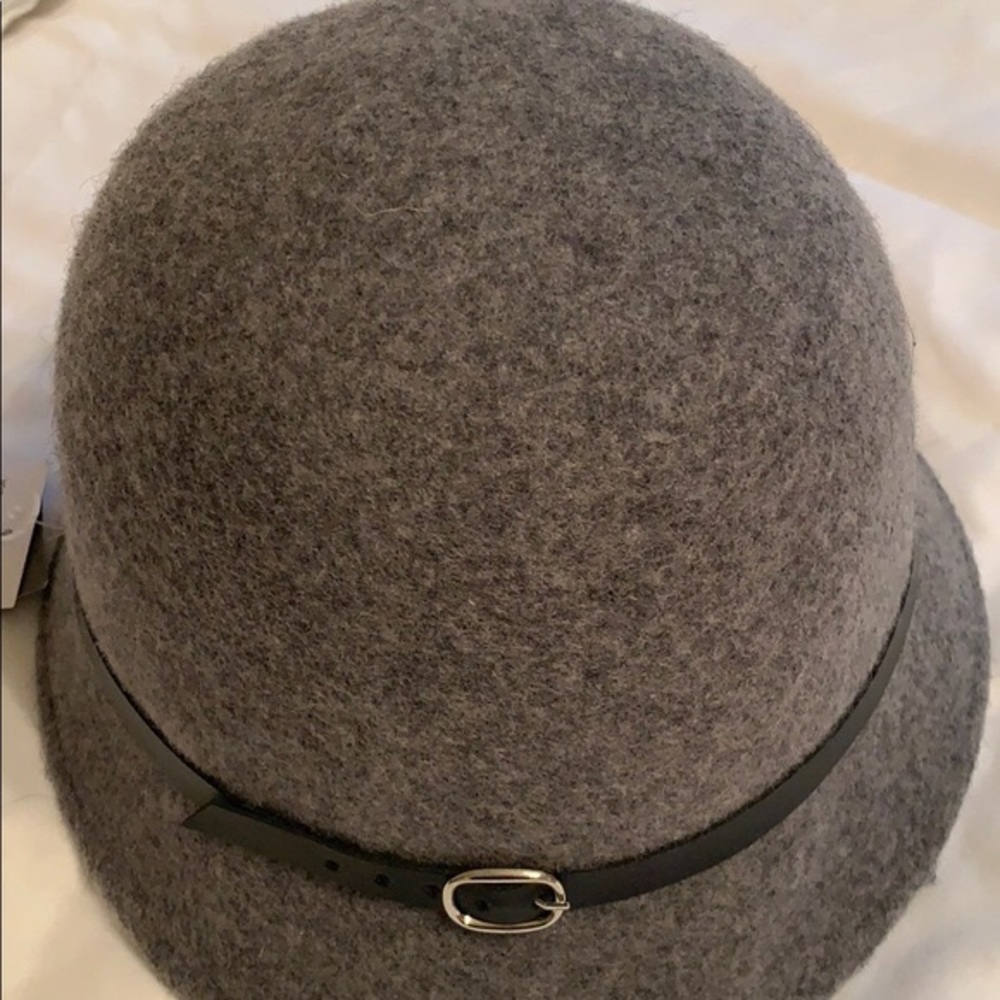 Scala Pronto Gray Black Wool Bucket Hat